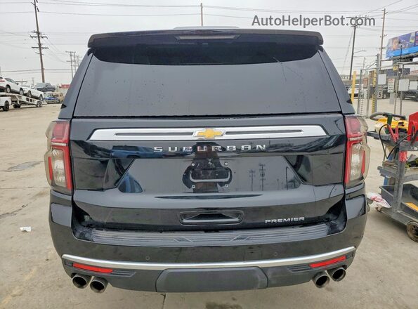 1GNSKFKDXNR233383 2022 CHEVROLET SUBURBAN Black Vista trasera