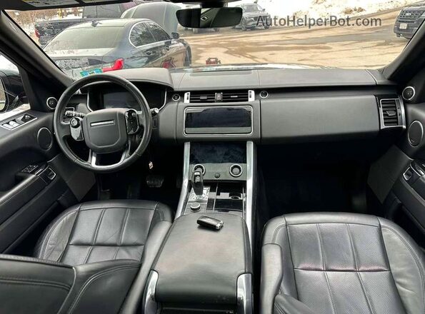 SALWR2SUXLA714513 2020 LAND ROVER RANGE Черный Вид салона спереди