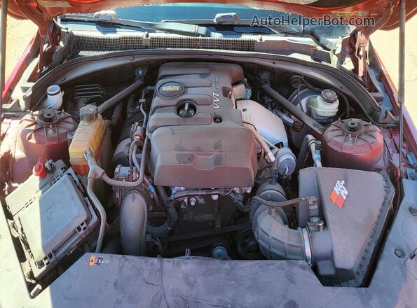 1G6AH1RX6G0131871 2016 CADILLAC ATS Красный Вид панели приборов