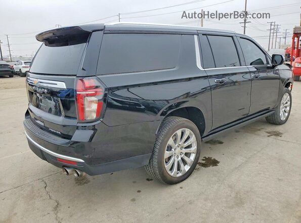 1GNSKFKDXNR233383 2022 CHEVROLET SUBURBAN Black Trasero derecho