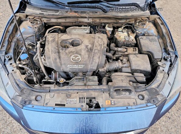 3MZBN1U78JM200403 2018 MAZDA 3 Синий Вид подкапотного пространства