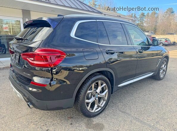 5UXTY5C09M9H28918 2021 BMW X3 Черный Вид спереди
