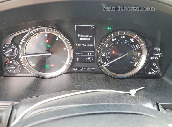 JTJHY7AX2K4285258 2019 LEXUS LX White Вид задніх сидінь