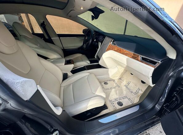 5YJSA1E25JF243568 2018 TESLA MODEL Серый Вид сзади