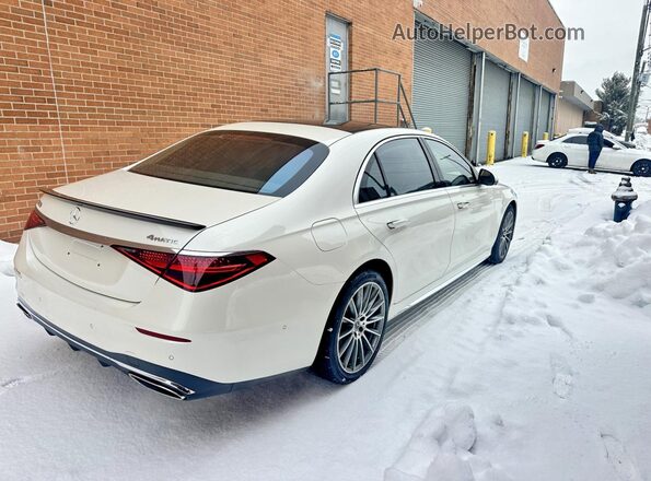 W1K6G7GBXPA177073 2023 MERCEDES-BENZ S-CLASS Белый Задняя правая четверть