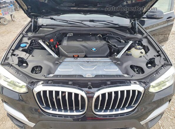 5UXTY3C03L9C78590 2020 BMW X3 Black Widok naklejki z numerem VIN