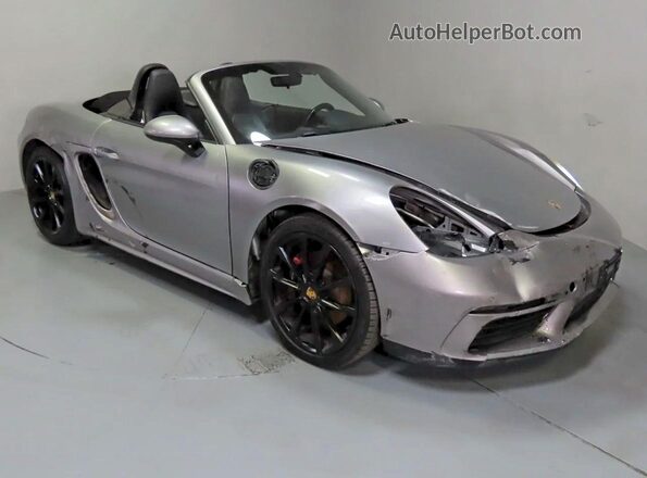 WP0CA2A89HS221493 2017 PORSCHE BOXSTER Серебряный Задняя левая четверть