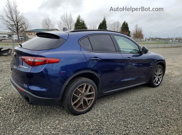 ZASFAKNN9J7B85530 2018 ALFA ROMEO STELVIO Blue Delantero derecho