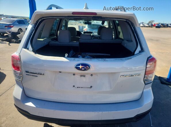 JF2SJAEC8JH415456 2018 SUBARU FORESTER 2.5 White Widok wnętrza z przodu