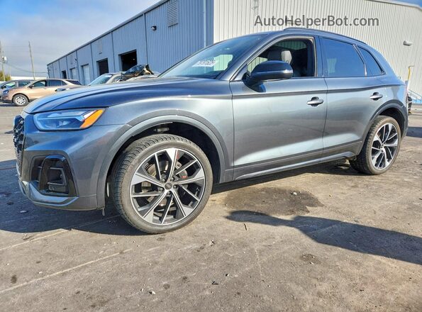 WA1B4AFY1M2027101 2021 AUDI SQ5 Серый Задняя левая четверть