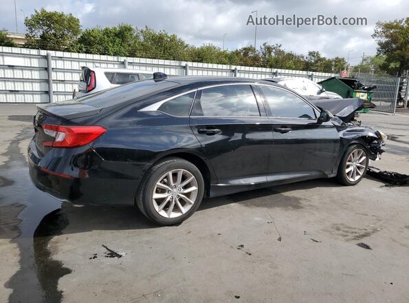 1HGCV1F16NA043314 2022 HONDA ACCORD Черный Передняя правая четверть