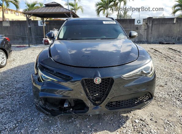 ZASPAJAN9K7C59485 2019 ALFA ROMEO STELVIO Black Widok z tyłu
