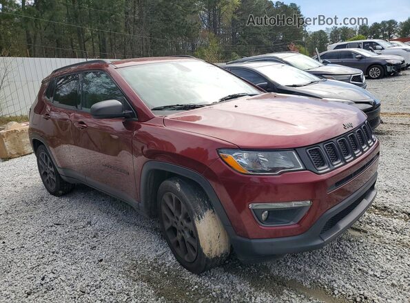 3C4NJCEBXMT548644 2021 JEEP COMPASS Красный Вид спереди