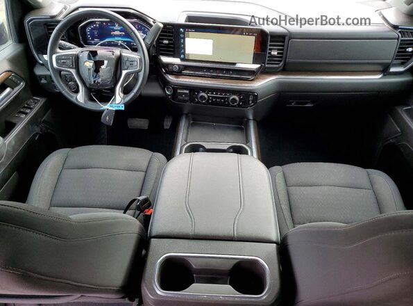 2GC1YNE72R1100618 2024 CHEVROLET SILVERADO Black Вид панелі приладів