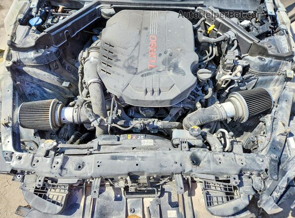 KNAE55LCXN6120142 2022 KIA STINGER Черный Вид подкапотного пространства