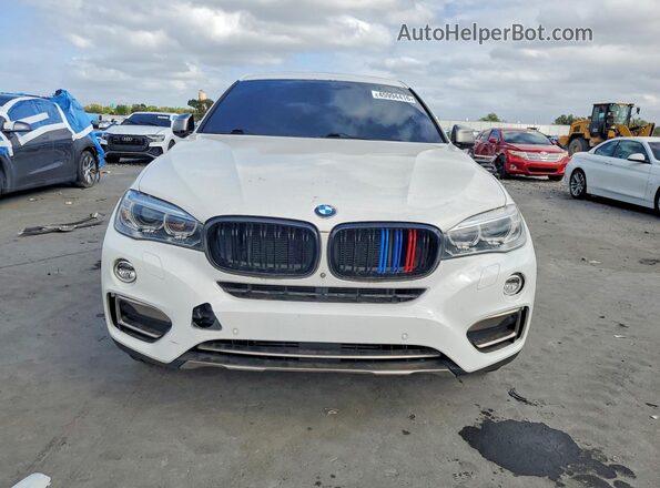 5UXKU2C37H0U29418 2017 BMW X6 Белый Вид сзади