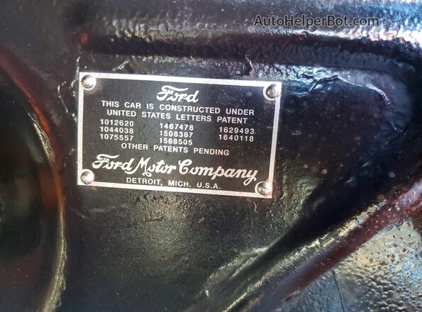 A613942 1931 FORD OTHER Black VIN կոդի պիտակի տեսք