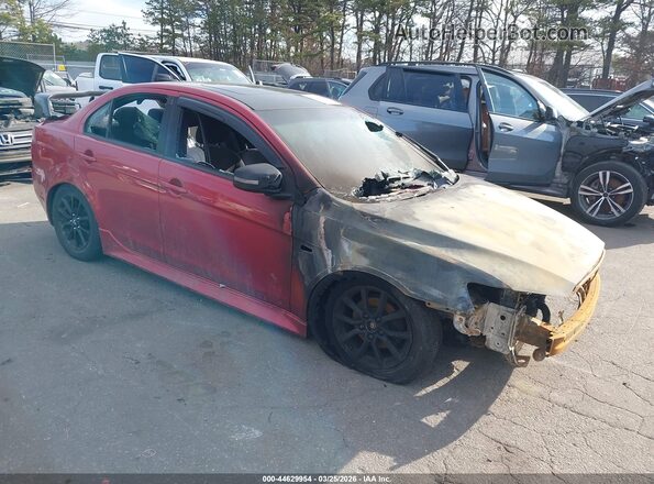 JA32U2FU3HU011600 2017 MITSUBISHI LANCER Красный Передняя правая четверть