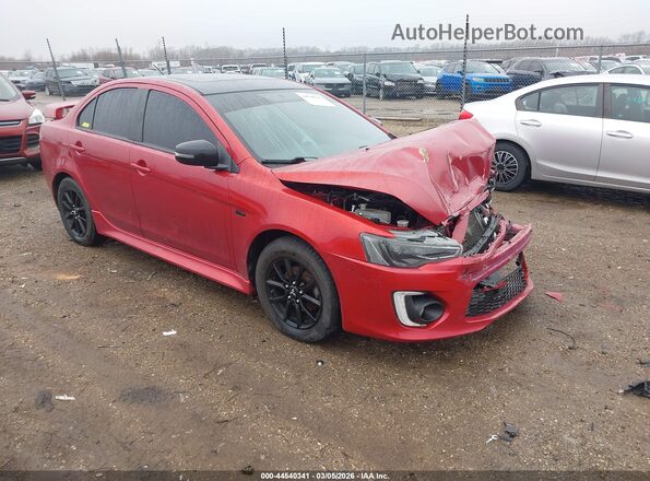JA32U2FU6HU015544 2017 MITSUBISHI LANCER Красный Передняя правая четверть