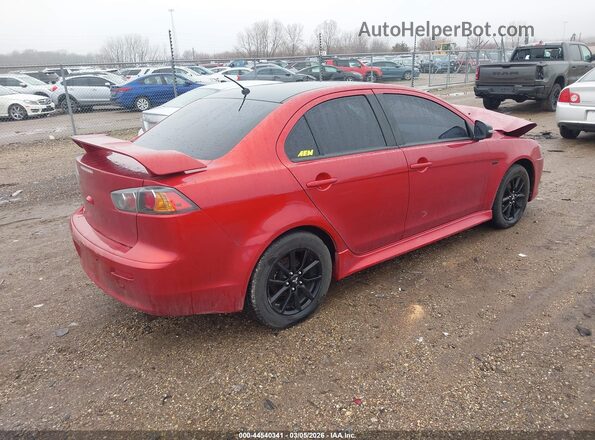 JA32U2FU6HU015544 2017 MITSUBISHI LANCER Красный Задняя правая четверть