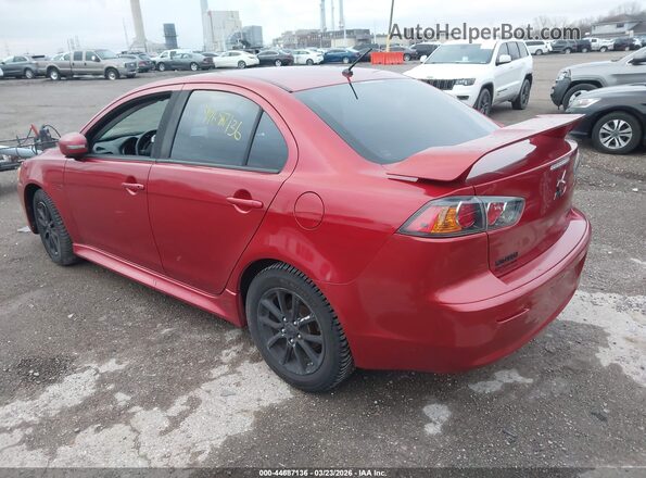 JA32U2FU8GU007735 2016 MITSUBISHI LANCER Красный Задняя левая четверть