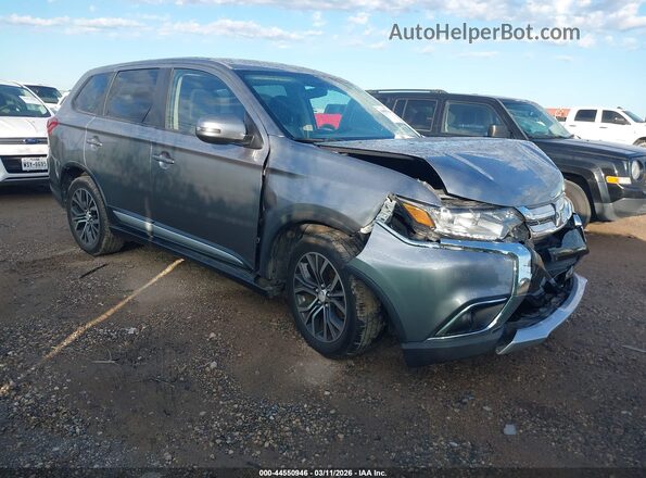 JA4AD3A38HZ041657 2017 MITSUBISHI OUTLANDER Серебряный Передняя правая четверть