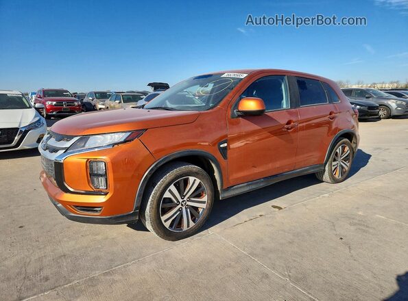 JA4AP3AU0LU031260 2020 MITSUBISHI OUTLANDER Оранжевый Передняя левая четверть
