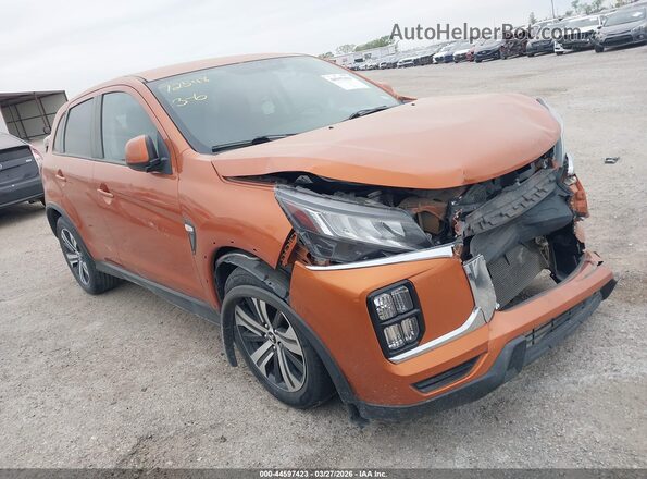 JA4AP3AU4LU005745 2020 MITSUBISHI OUTLANDER SPORT Оранжевый Передняя правая четверть