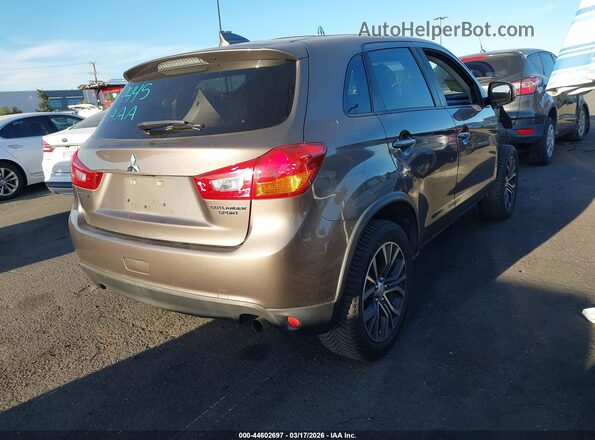 JA4AP3AU6HZ062037 2017 MITSUBISHI OUTLANDER SPORT Коричневый Задняя правая четверть