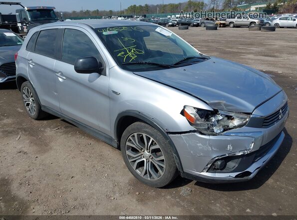 JA4AP3AU7HZ030035 2017 MITSUBISHI OUTLANDER SPORT Серебряный Передняя правая четверть