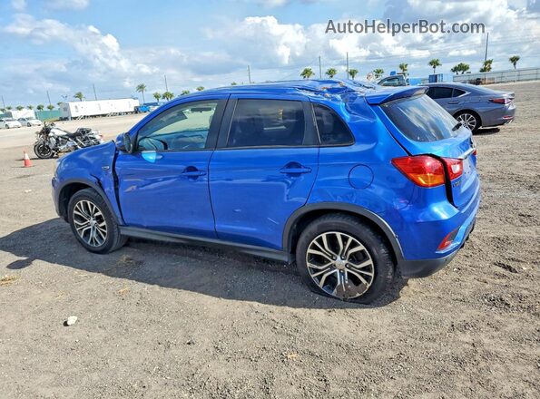 JA4AP3AU8KU034468 2019 MITSUBISHI OUTLANDER Синий Задняя левая четверть