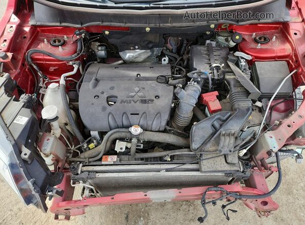 JA4AP3AU9LU008172 2020 MITSUBISHI OUTLANDER Red Widok komory silnika