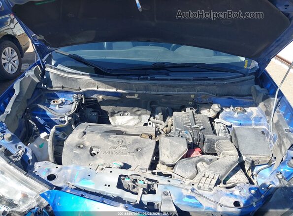 JA4AP3AW3JU021708 2018 MITSUBISHI OUTLANDER SPORT Blue Vista trasera