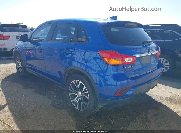 JA4AP3AW3JU021708 2018 MITSUBISHI OUTLANDER SPORT Blue Trasero izquierdo