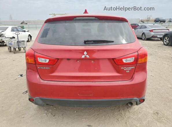 JA4AP3AW8HZ020096 2017 MITSUBISHI OUTLANDER Red Rear view