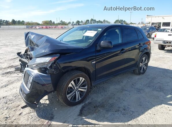JA4APUAU4MU032841 2021 MITSUBISHI OUTLANDER SPORT Черный Передняя левая четверть