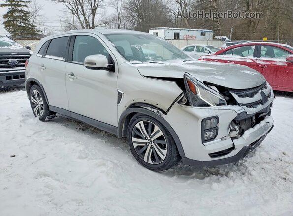 JA4APVAU5MU015214 2021 MITSUBISHI OUTLANDER Серебряный Передняя правая четверть