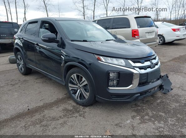 JA4APVAU6NU014297 2022 MITSUBISHI OUTLANDER SPORT Черный Передняя правая четверть