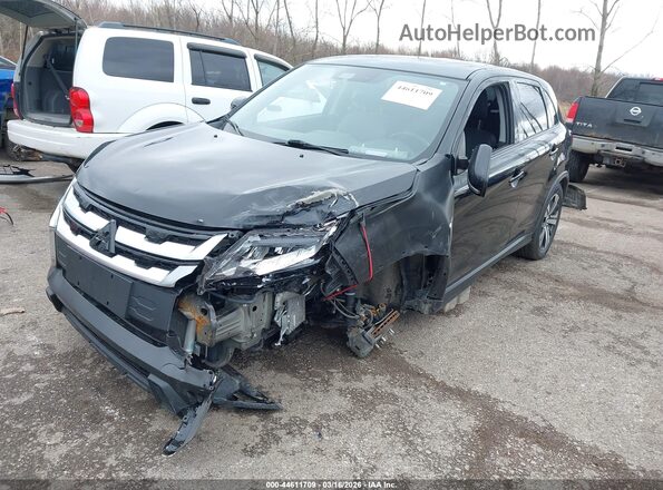JA4APVAU6NU014297 2022 MITSUBISHI OUTLANDER SPORT Черный Передняя левая четверть