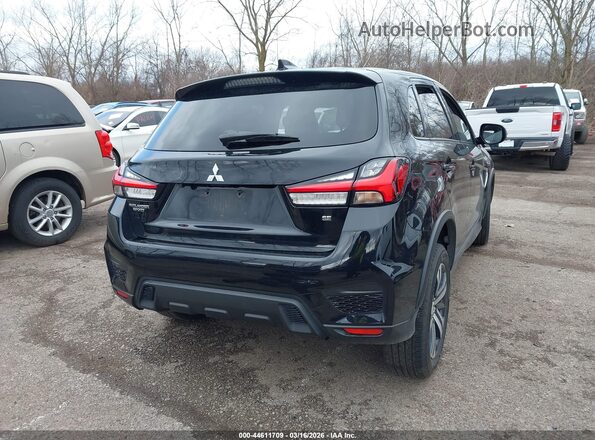 JA4APVAU6NU014297 2022 MITSUBISHI OUTLANDER SPORT Черный Задняя правая четверть