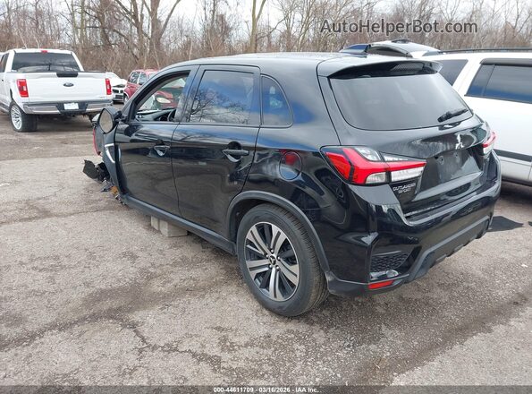 JA4APVAU6NU014297 2022 MITSUBISHI OUTLANDER SPORT Черный Задняя левая четверть