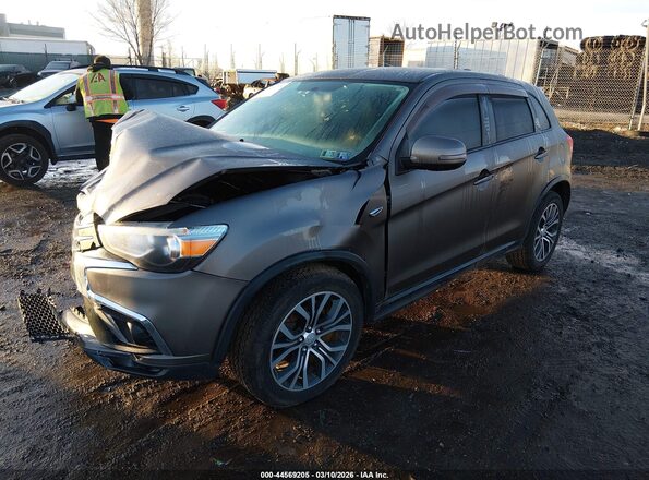 JA4AR3AW7JZ012829 2018 MITSUBISHI OUTLANDER SPORT Серый Передняя левая четверть