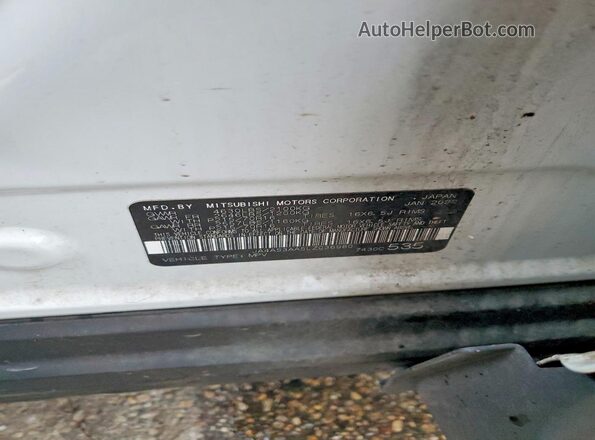 JA4AS3AA5LZ036980 2020 MITSUBISHI ECLIPSE White Widok naklejki z numerem VIN