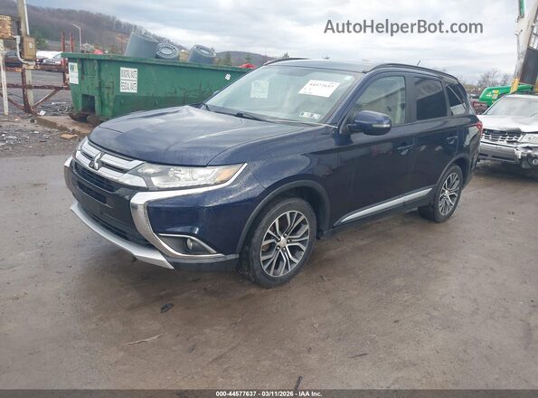JA4AZ3A3XGZ005176 2016 MITSUBISHI OUTLANDER Dark Blue Передняя левая четверть