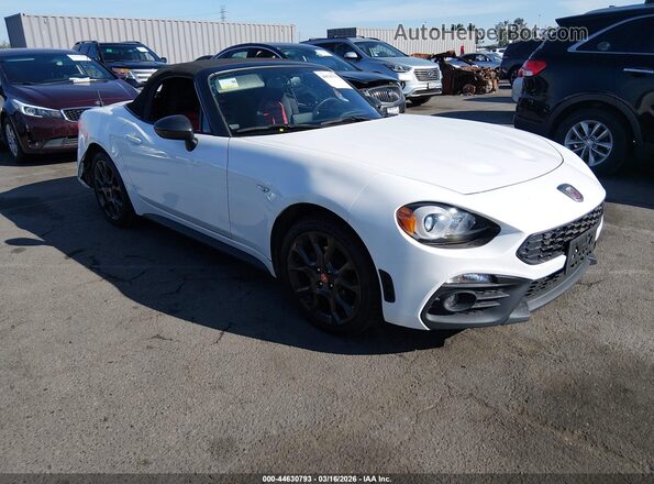 JC1NFAEK9J0138980 2018 FIAT 124 SPIDER Белый Передняя правая четверть