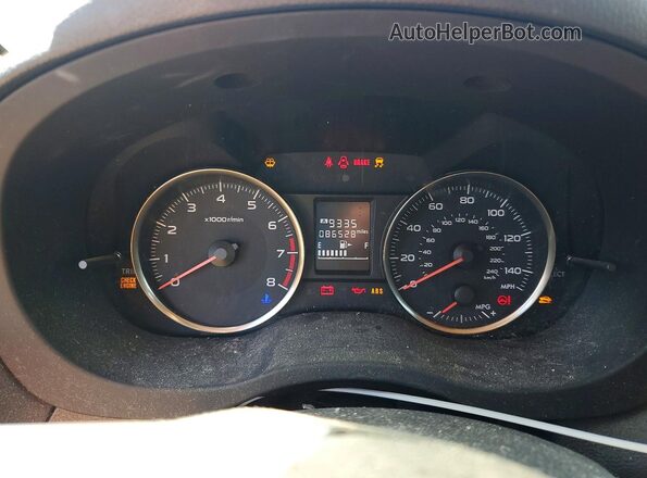 JF1GPAP65G9297322 2016 SUBARU IMPREZA Gray Instrument cluster view