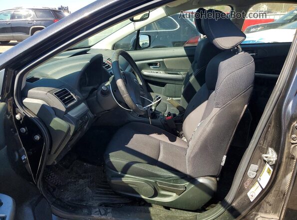 JF1GPAP65G9297322 2016 SUBARU IMPREZA Gray Front interior view