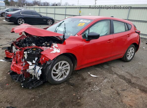 JF1GUABC4S8251565 2025 SUBARU IMPREZA Красный Передняя левая четверть