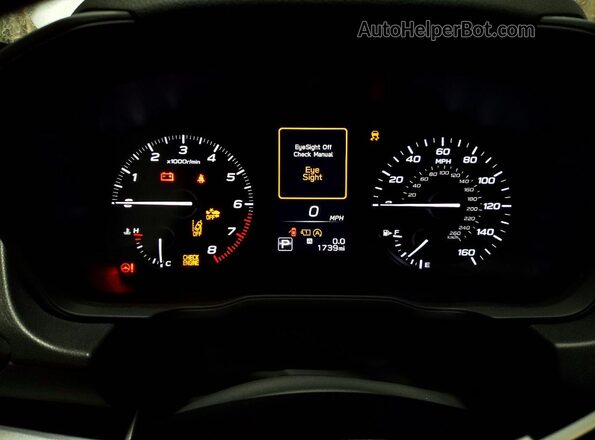 JF1GUABC9S8339821 2025 SUBARU IMPREZA Серебряный Вид щитка приборов