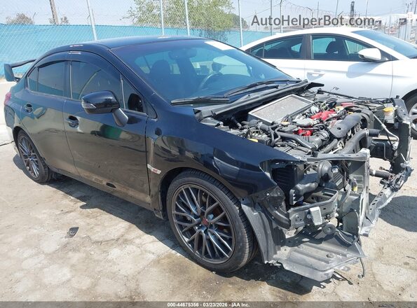 JF1VA2M62H9815519 2017 SUBARU WRX STI Черный Передняя правая четверть